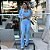TRIJUNTO CROPPED CALÇA FLARE E JAQUETA AZUL BEBÊ - Imagem 1