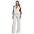 MACACÃO BLU LONGO PANTALONA OFF WHITE - Imagem 1