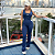 MACACÃO REGATA LONGO FLARE AZUL MARINHO - Imagem 1