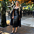 VESTIDO DÉBORA MIDI COURINO PRETO - Imagem 1