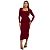 VESTIDO LUANA MIDI MARSALA - Imagem 1