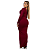 VESTIDO CALI LONGO MANGA ÚNICA MARSALA - Imagem 3