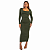 VESTIDO LUANA MIDI VERDE MILITAR - Imagem 1
