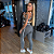 CONJUNTO TOP E LEGGING CINZA E BRANCO - Imagem 2