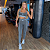 CONJUNTO TOP E LEGGING CINZA E BRANCO - Imagem 1