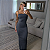 VESTIDO LYA LONGO CINZA - Imagem 1