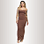 VESTIDO LYA LONGO MARROM - Imagem 1