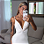 VESTIDO AYLA LONGO DRAPEADO OFF WHITE - Imagem 2