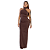 VESTIDO RENATA LONGO MARROM - Imagem 1