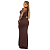 VESTIDO RENATA LONGO MARROM - Imagem 4