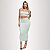 CONJUNTO SAIA E TOP FAIXA VERDE MENTA - Imagem 1