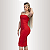 VESTIDO TOMARA QUE CAIA MIDI VERMELHO - Imagem 2