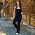 CONJUNTO BLUSA FRENTE ÚNICA E CALÇA FLARE PRETO - Imagem 2