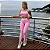 CONJUNTO TOP DUPLO E CALÇA LEGGING ROSA - Imagem 1