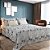 Kit Colcha Montblanc  Casal / Queen Navy Hibisco J. Serrano - Imagem 3