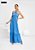 Vestido Longo Azul Viscose - Elegância e Conforto - Imagem 1
