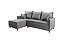 SOFA CHAISE MILAO LINHO CINZA1008 - EVIDENCE - Imagem 1