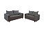 SOFA 3X2 LUG MOD 8100 - VEL CINZA (06) - BOARETO - Imagem 1