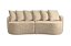 SOFA LIVING ORGANICO MERLIM - BOUCLE MARFIM/621 - JC ESTOFAD - Imagem 1