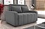 SOFA CAMA AMORA VELUDO CINZA/425 - MATRIX - Imagem 3