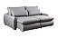 SOFA RETR S/CX CURVE 230CM LINHO CINZA/B02 - NOBLY - Imagem 2