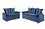 SOFA 3X2 LUG - PAMPULHA - TEC 110 AZUL - Imagem 1