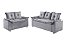 SOFA 3X2 LUG - PAMPULHA - TEC 50 CINZA - Imagem 1