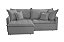 SOFA RETR SF.2360 ZOE 220 LINHO SAT CINZA ESC/05 - INNOVE - Imagem 1