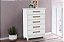 COMODA PAOLA 5GAV BRANCO - RUD RACK - Imagem 2