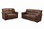 SOFA 3X2 LUG 5014 MARROM - PRIMOR - Imagem 1
