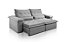 SOFA RETR SF.4250 VALENCIA 210CM VEL CINZA/526 - JC ESTOF - Imagem 1