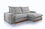 SOFA RETR SF.4310 DINAMARCA 250CM VEL PRATA/562 - JC ESTOF - Imagem 1