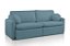 SOFA RETR SF.4360 OSLO S/CX 180 TEC 514 - JC ESTOF - Imagem 2
