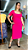 VESTIDO MIDI CANELADO ROSA G - Imagem 1