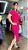 VESTIDO MIDI CANELADO ROSA G - Imagem 2