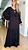 VESTIDO LONGO VISCOLINHO ML PRETO G2 - Imagem 1