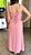 VESTIDO LONGO ROSA CREPE DUNA COM BOJO M - Imagem 2