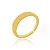 ANEL REGULAVEL OVAL BANHADO A OURO 18K - Imagem 3