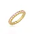 ANEL RIVIERA ZIRCÔNIA ROSA 2,5MM BANHADO A OURO 18K - Imagem 1