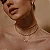 CHOKER ELOS EM LAÇOS BANHADO A OURO 18K - Imagem 1