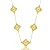 COLAR LONGO TREVO CLASSIC 18MM BANHADO A OURO 18K - Imagem 4