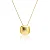 COLAR QUADRADO ABAULADO BANHADO A OURO 18K - Imagem 3