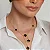 COLAR TREVO BLACK ETERNITY BANHADO A OURO 18K - Imagem 1