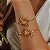 BRACELETE FLOWER BANHADO A OURO 18K - Imagem 2