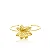 BRACELETE FLOWER BANHADO A OURO 18K - Imagem 3