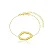 PULSEIRA VIENA ORGANIC BANHADO A OURO 18K - Imagem 3