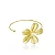 BRACELETE FLORES BANHADO A OURO 18K - Imagem 4