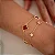 PULSEIRA TREVO ÂMBAR 10MM BANHADO A OURO 18K - Imagem 1