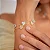 PULSEIRA BORBOLETAS AZUL 10MM BANHADO A OURO 18K - Imagem 1