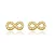 BRINCO ZIRGÔNIAS INFINI P BANHADO A OURO 18K - Imagem 1